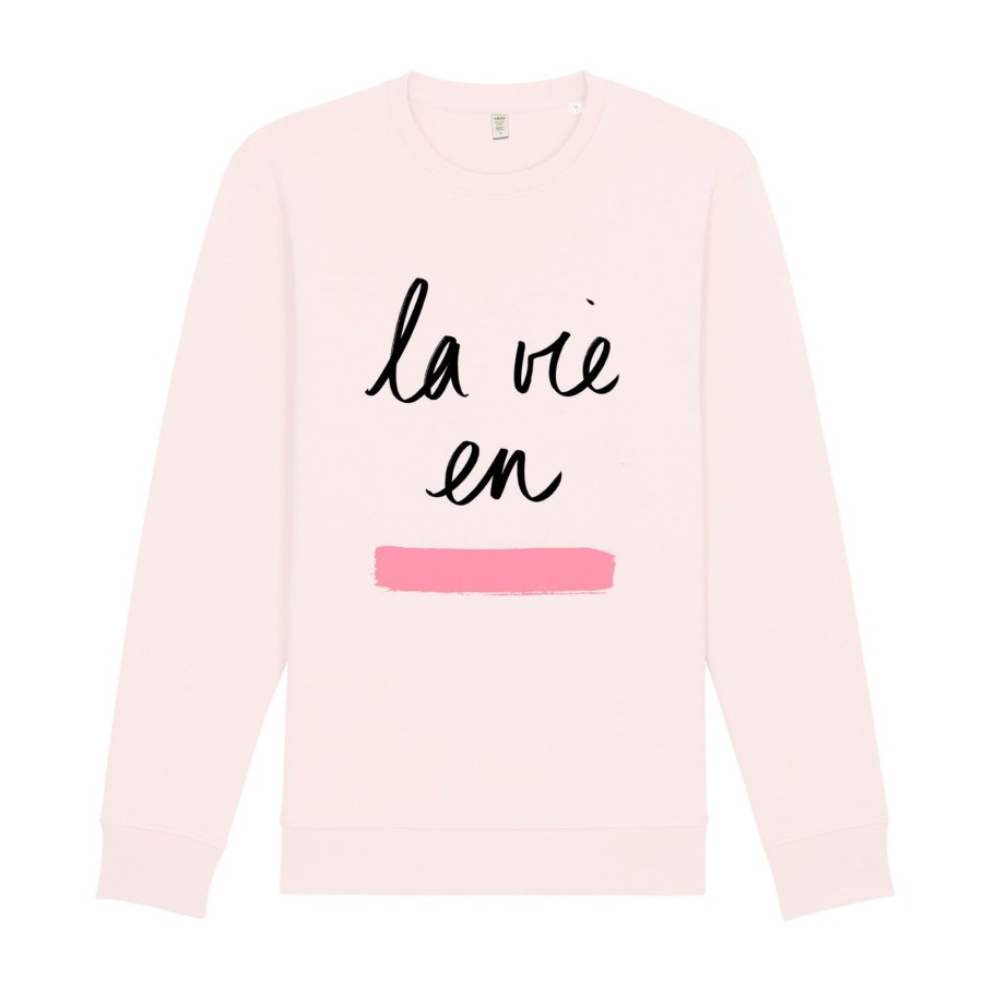 Wituka La Vie En Rose Sweatshirt Baby Pink Sudaderas