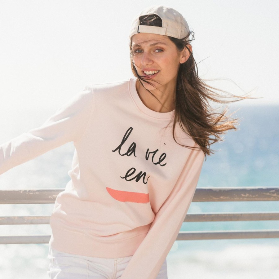 Wituka La Vie En Rose Sweatshirt Baby Pink Sudaderas