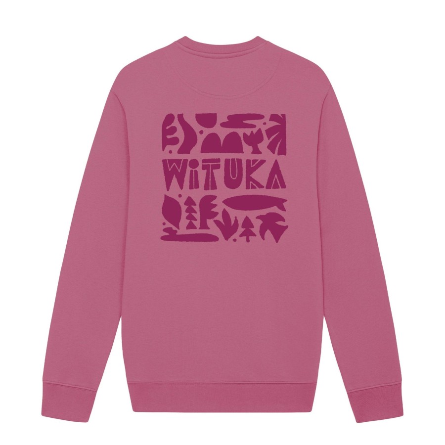 Wituka Wituka Nature Sweatshirt Hibiscus Rose Sudaderas