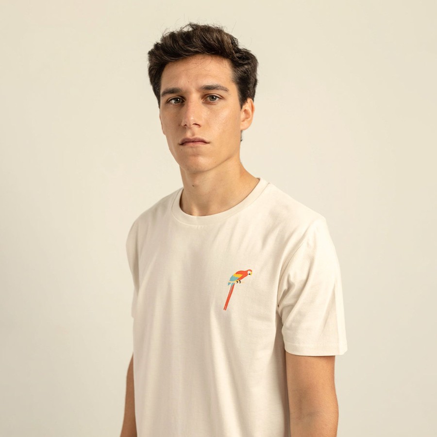 Wituka Parrot Vintage White Camisetas