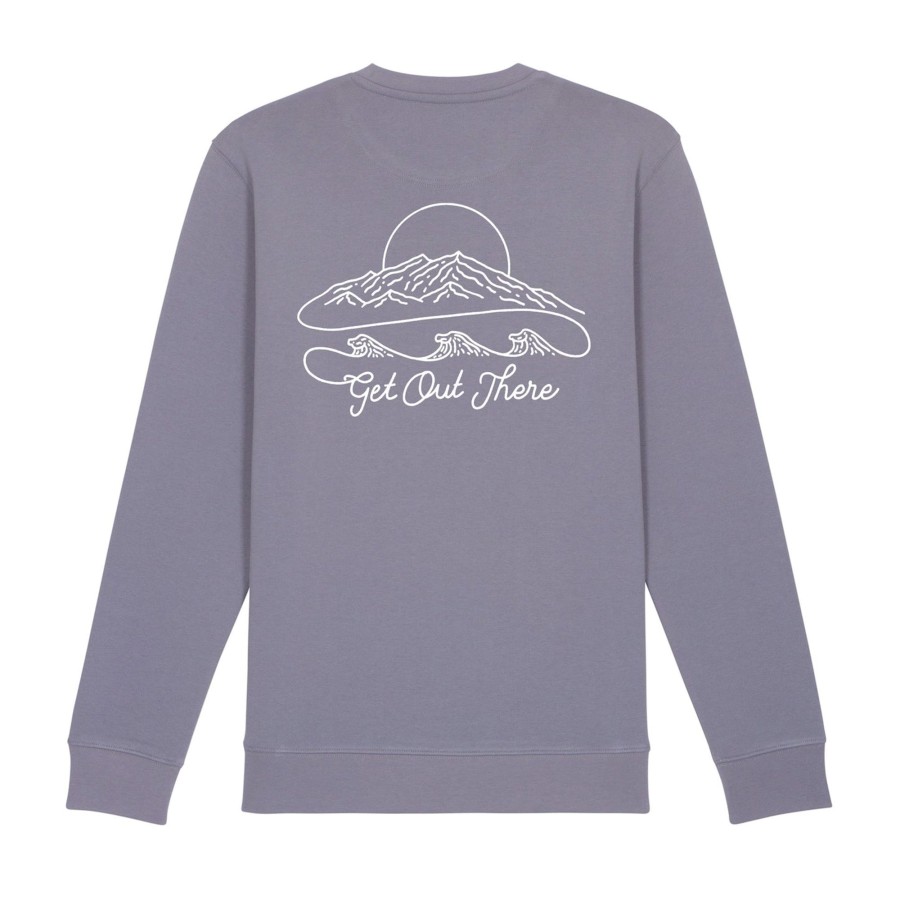 Wituka Mountains And Waves Sweatshirt Lava Grey Sudaderas