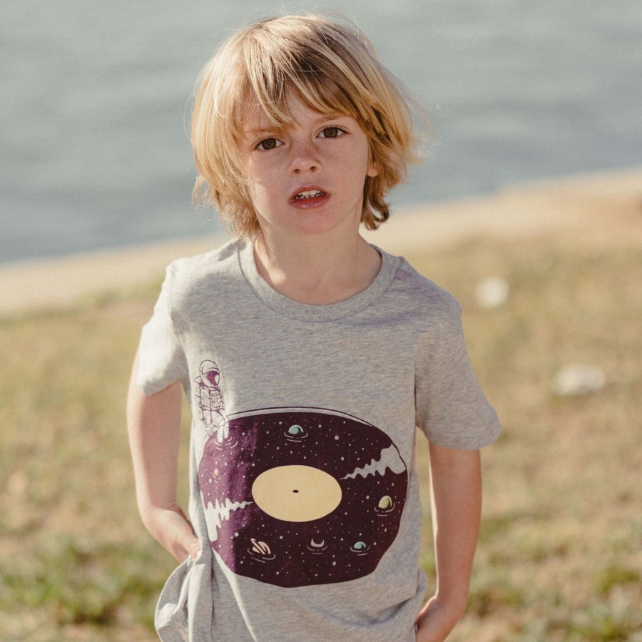 Wituka Cosmic Sound Kids Heather Grey Camisetas