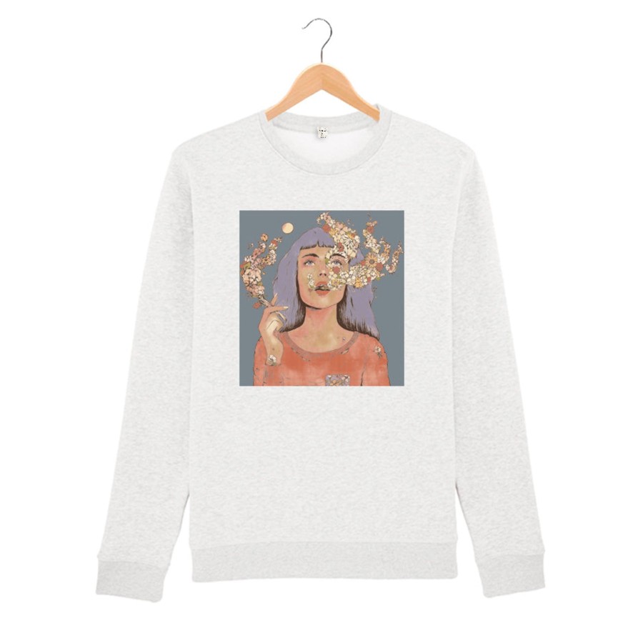 Wituka High On Life Sweatshirt Cream Heather Grey Sudaderas