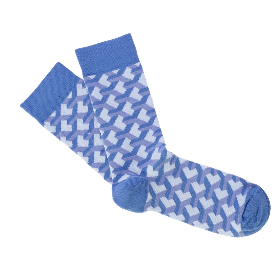 Wituka Socks Impossible Figures Blue Multicolor Calcetines