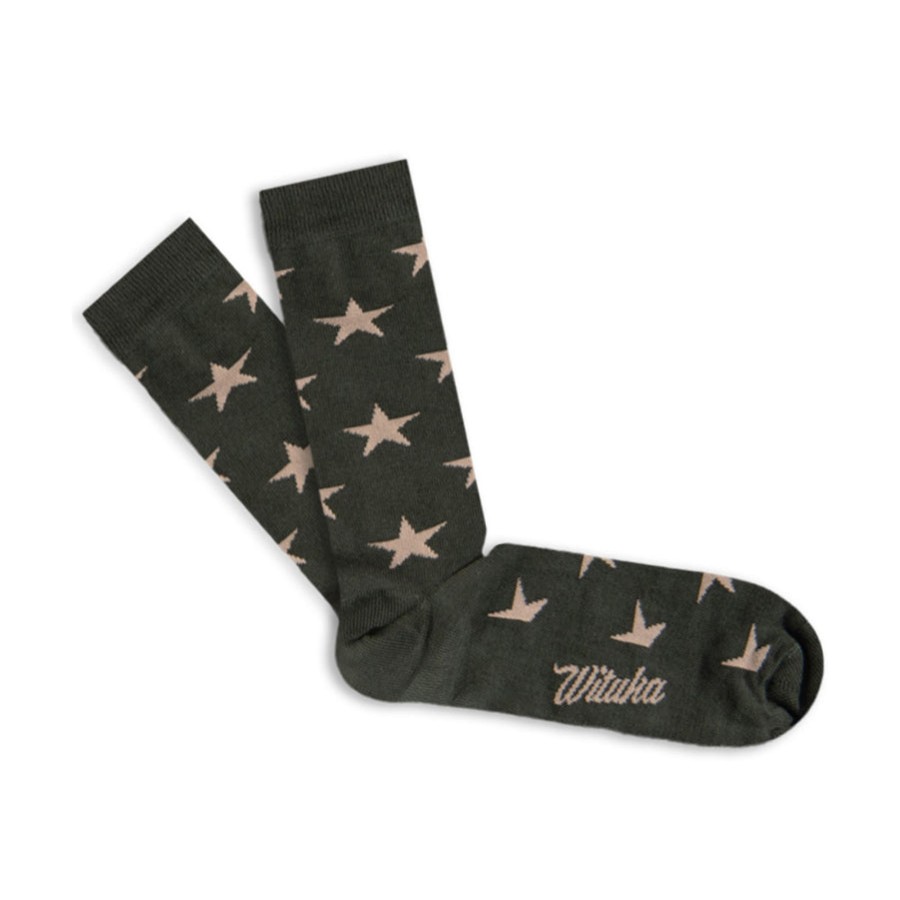 Wituka Socks Green Stars Multicolor Calcetines