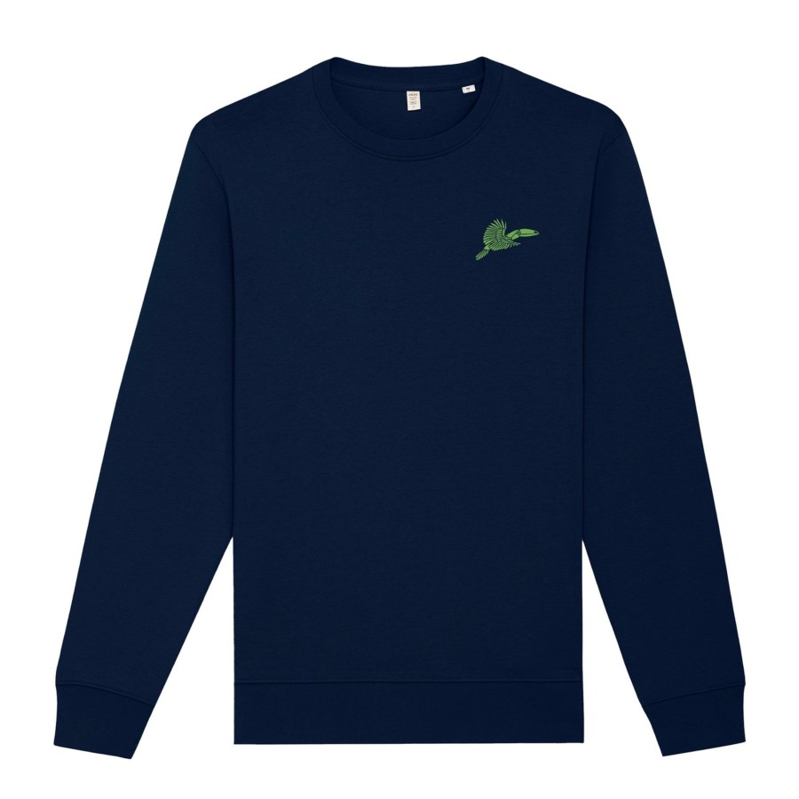 Wituka Green Vibes Only Sweatshirt French Navy Sudaderas