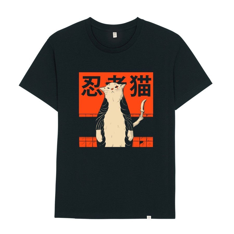 Wituka Neko Ninja Black Camisetas