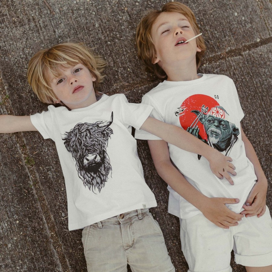 Wituka Highland Cattle Kids White Camisetas