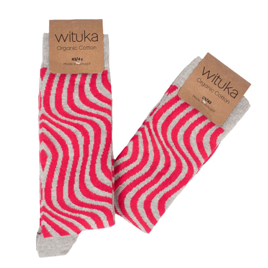 Wituka Socks Raspberry Swirl Multicolor Calcetines