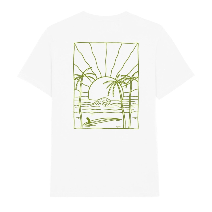 Wituka Sunrise Surf White Camisetas