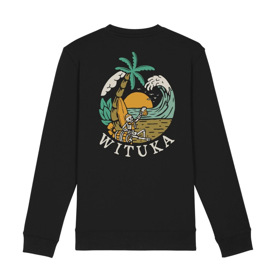 Wituka Skull Paradise Sweatshirt Black Sudaderas