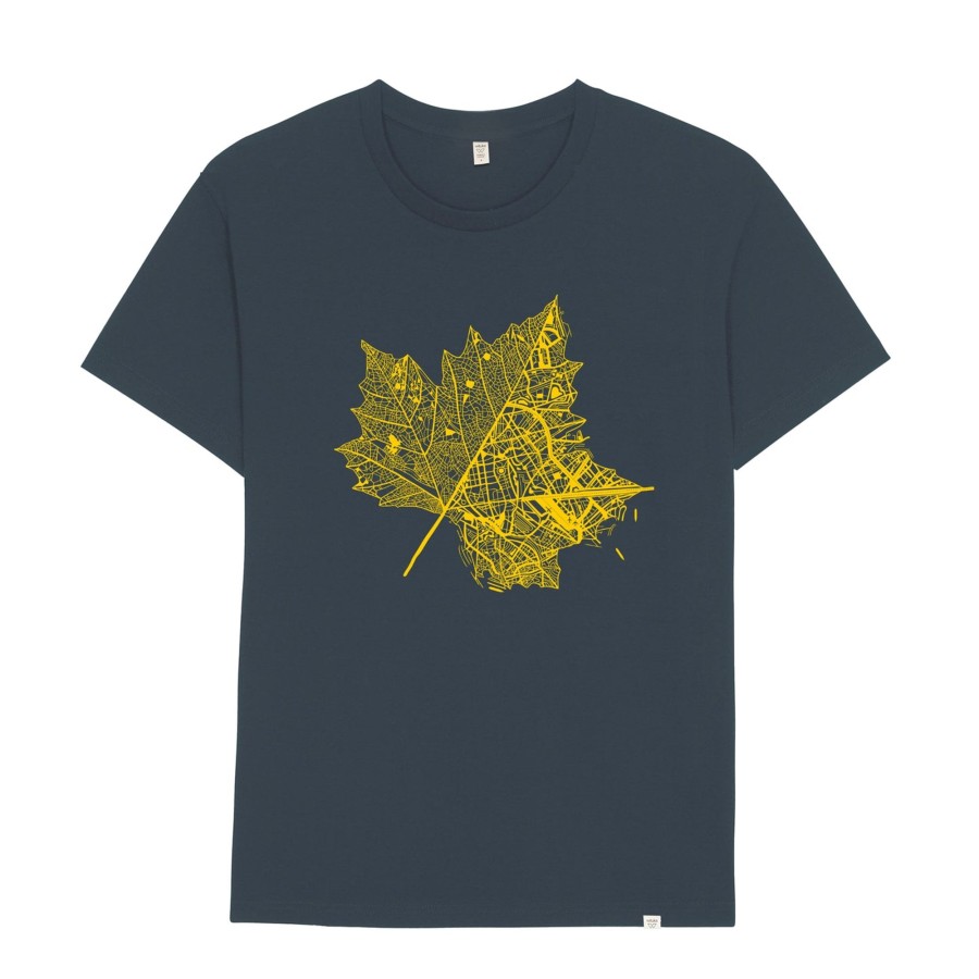 Wituka Leaf City India Ink Grey Camisetas