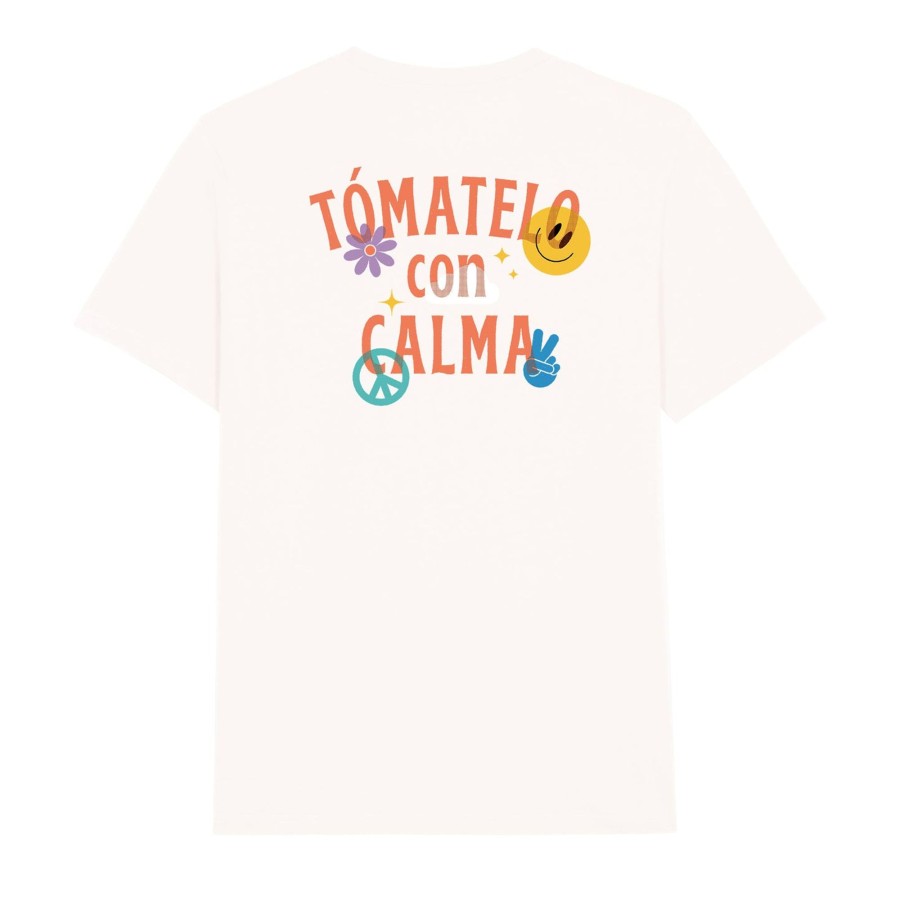 Wituka Tomatelo Con Calma Vintage White Camisetas