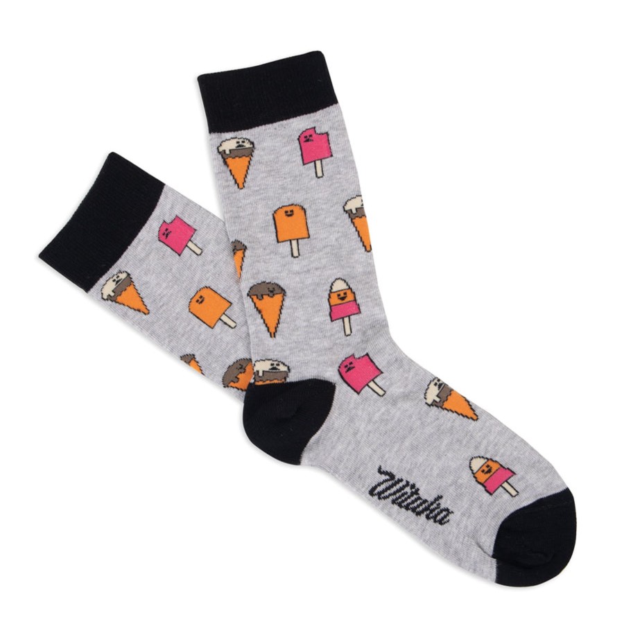 Wituka Socks Ice Cream Grey Multicolor Calcetines