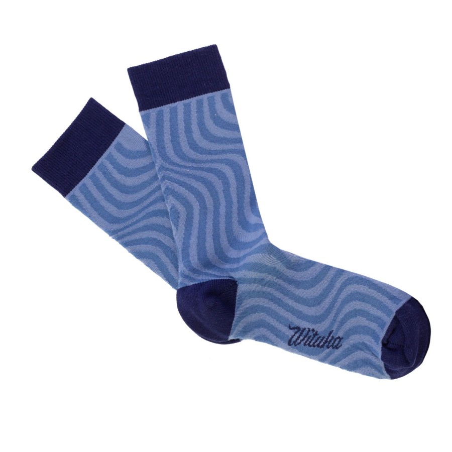 Wituka Socks Blue Swirl Multicolor Calcetines