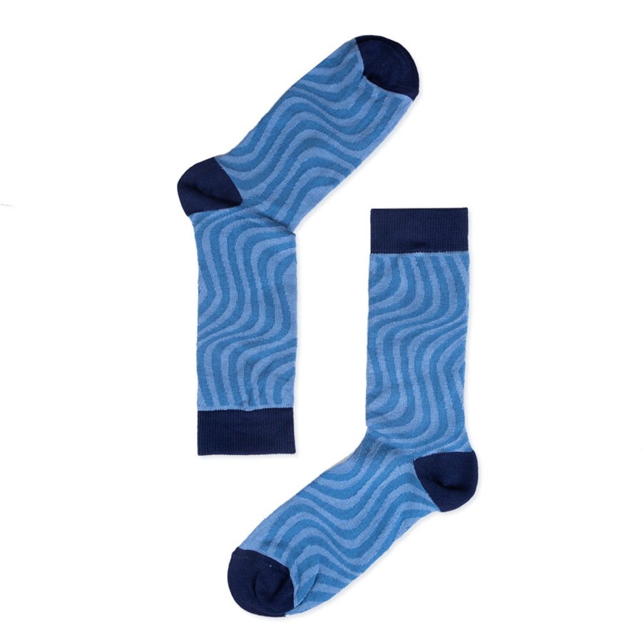 Wituka Socks Blue Swirl Multicolor Calcetines