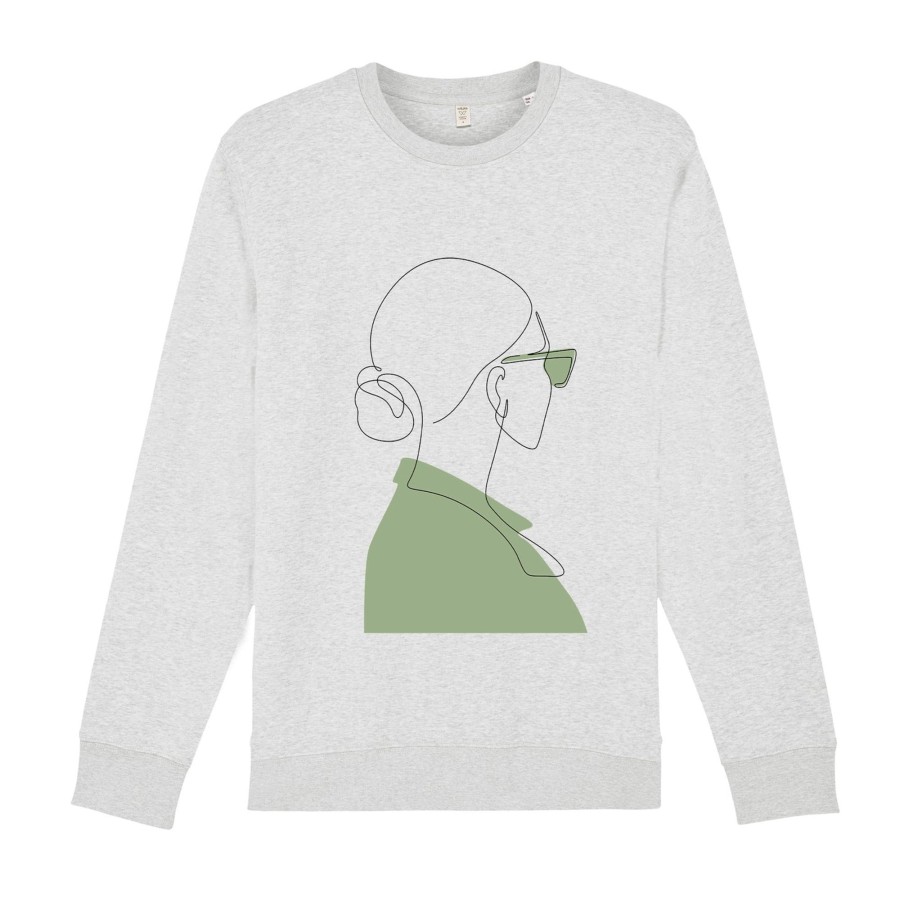 Wituka Matcha Girl Sweatshirt Cream Heather Grey Sudaderas