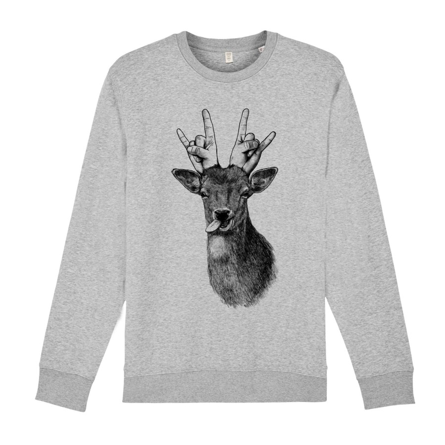 Wituka Party Animal Sweatshirt Heather Grey Sudaderas