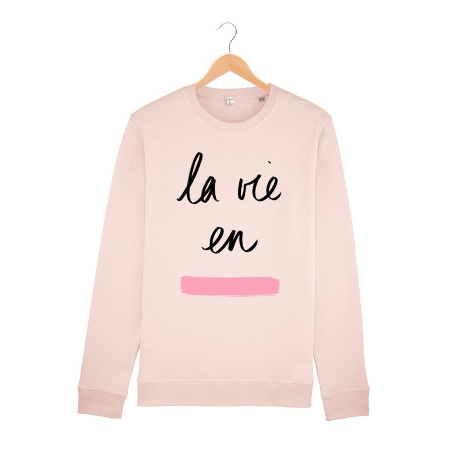 Wituka La Vie En Rose Sweatshirt Kids Baby Pink Sudaderas