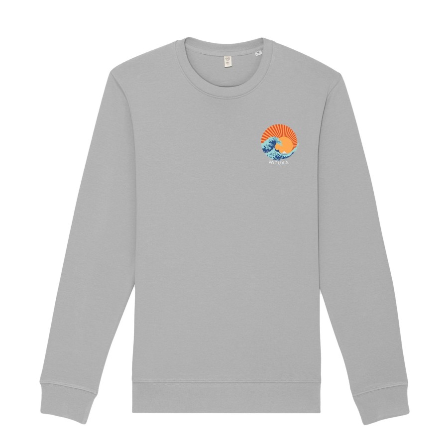 Wituka Kanagawa Wave Sweatshirt Opal Sudaderas