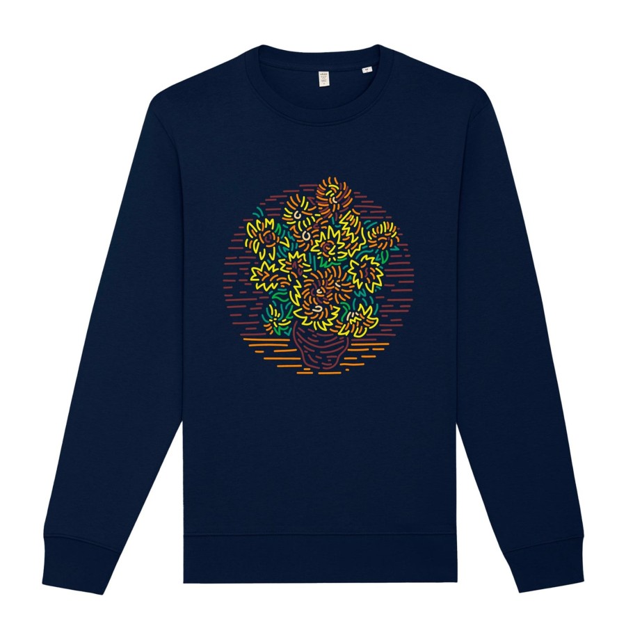 Wituka Sunflowers Sweatshirt French Navy Sudaderas