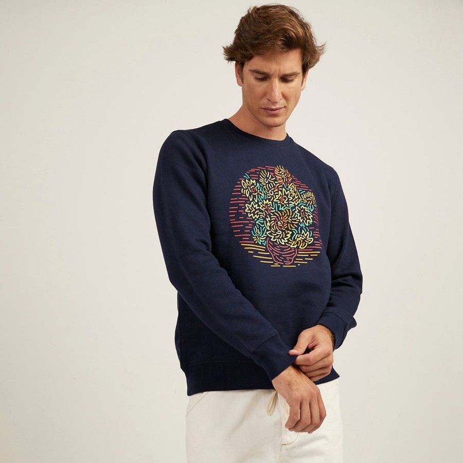 Wituka Sunflowers Sweatshirt French Navy Sudaderas