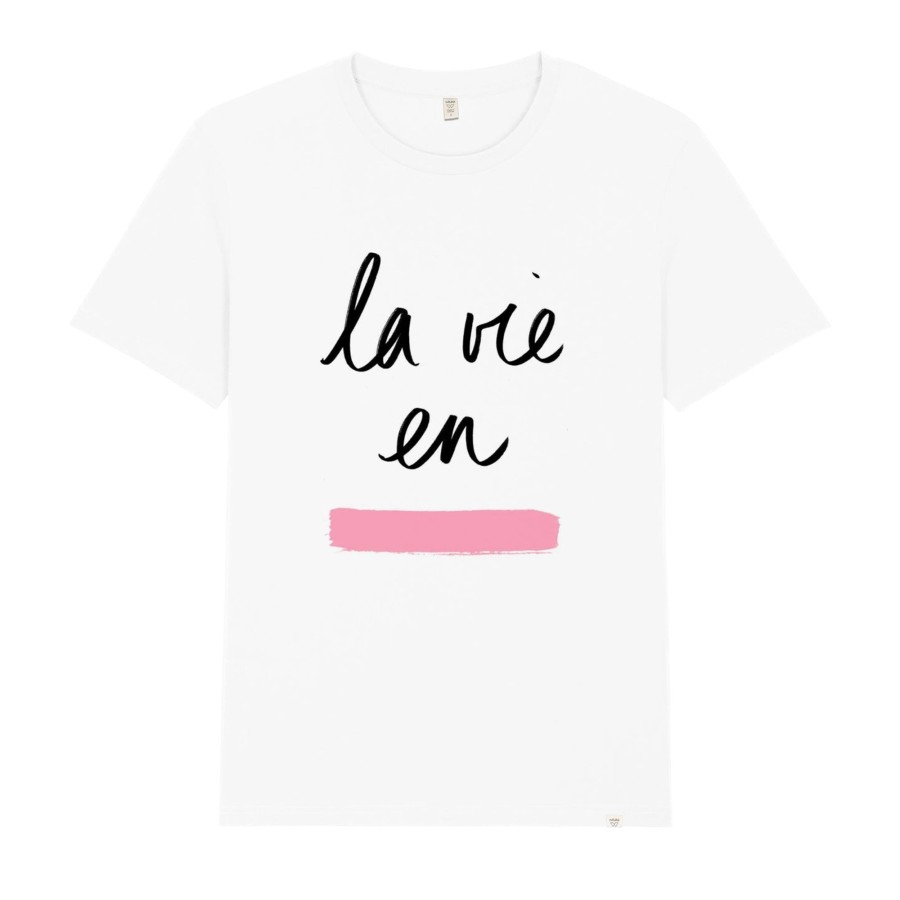 Wituka La Vie En Rose White Camisetas