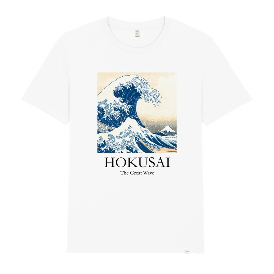 Wituka The Great Wave - Hokusai White Camisetas