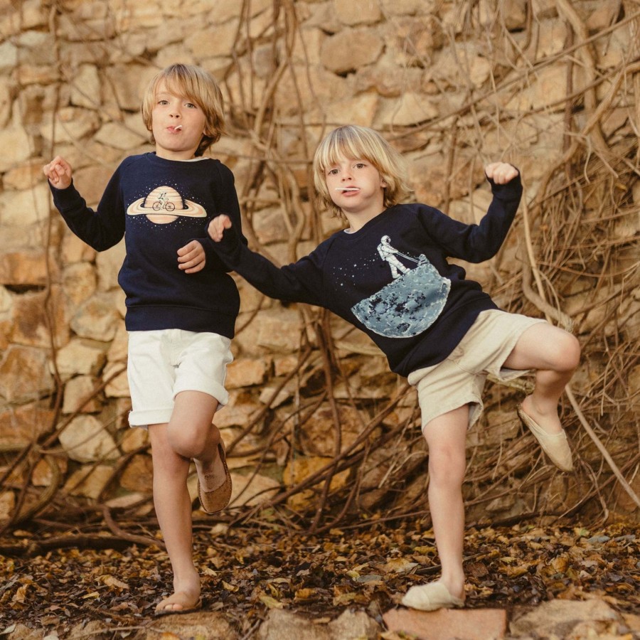 Wituka Mown Sweatshirt Kids French Navy Sudaderas