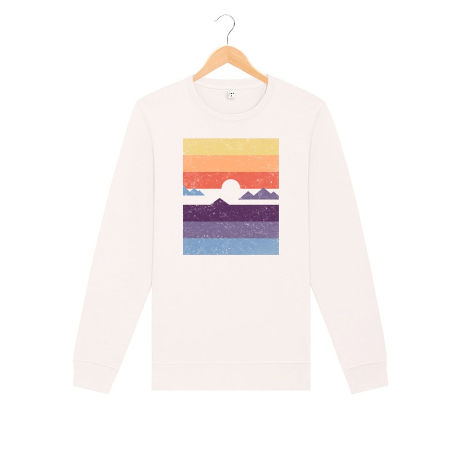 Wituka Sunset Hires Sweatshirt Vintage White Sudaderas